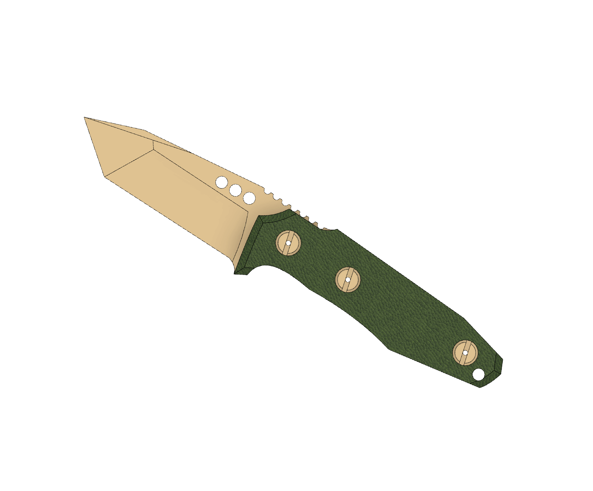 ATRAX SERUM Tactical & Daycare TANTO Knife