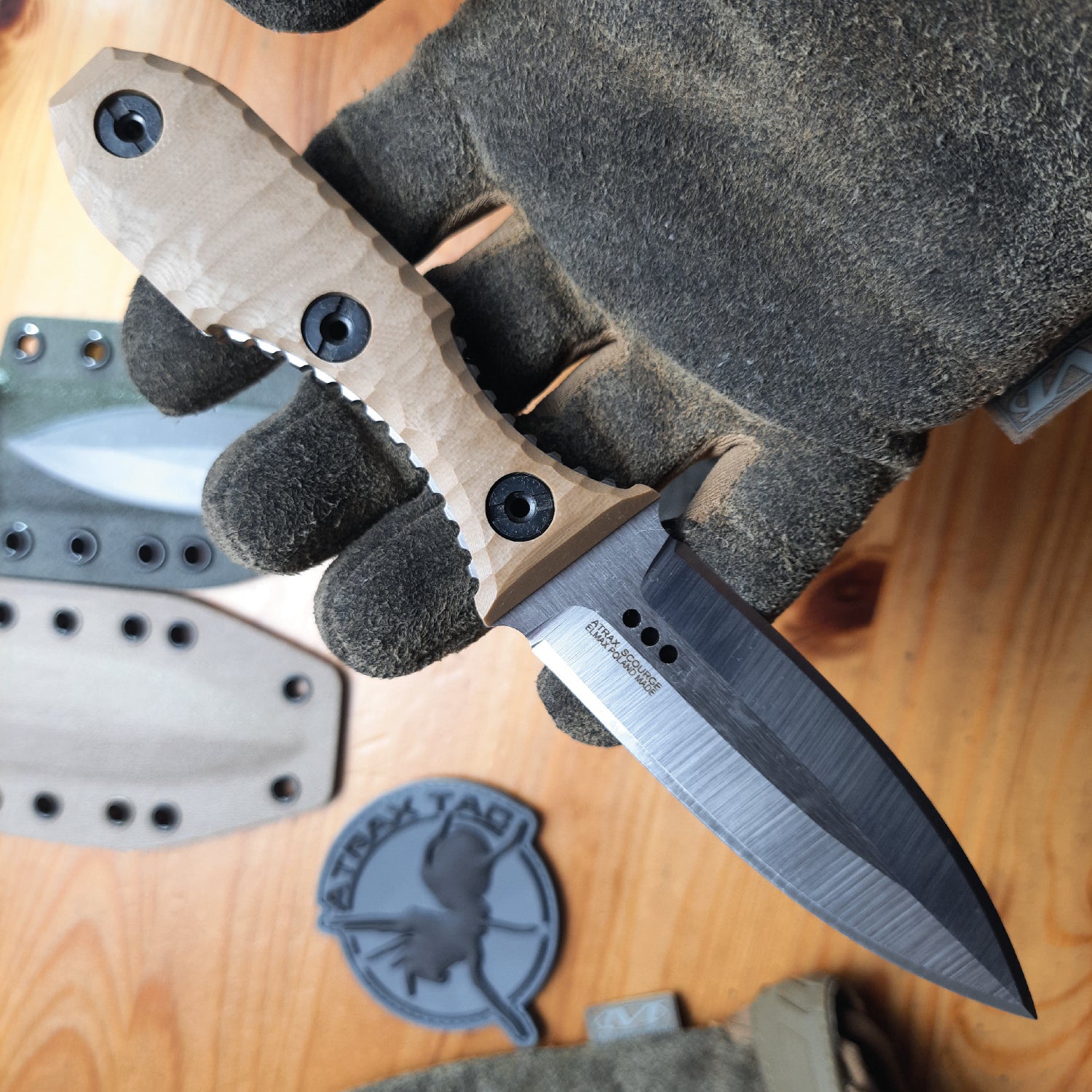 ATRAX SCOURGE DAGGER Tactical Knife - DOUBLE EDGE