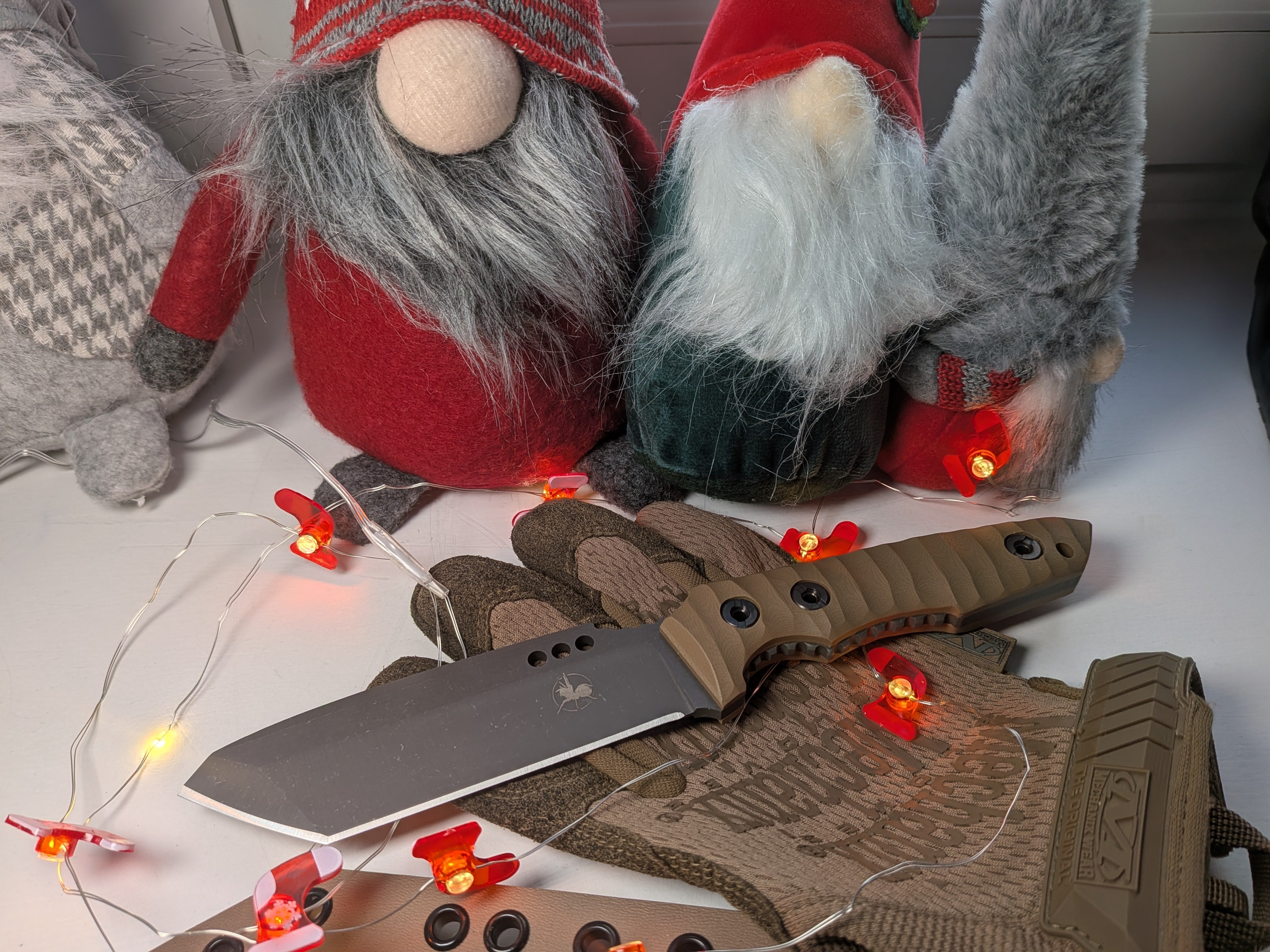 Nóż taktyczny i pielęgnacyjny Atrax Venom Stonewashed z uchwytem Green Micarta