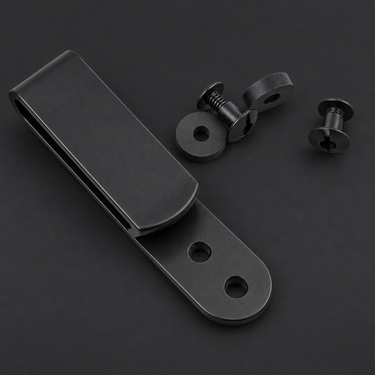 IWB plastic belt clip with mounting hardware