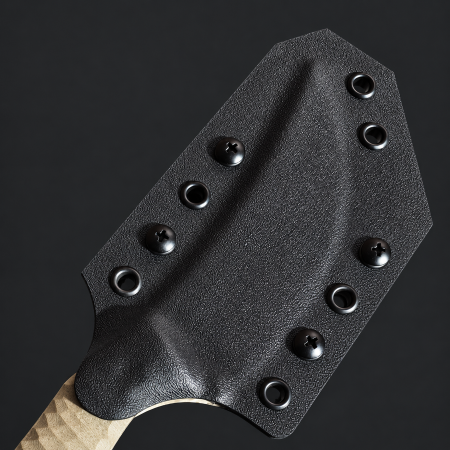 Black pancake Kydex knife sheath