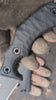 Atrax Rogue — Elmax Stonewashed, Black G10 Stone, Black Kydex Taco. Silent 20-second video.